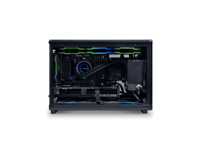 Računalniško ohišje Lian Li DAN Cases A3 Wood, kaljeno steklo, Micro-ATX, črno
