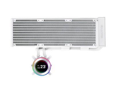 Komplet za tekočinsko hlajenje AIO Liquid Cooler Lian Li HydroShift II LCD-C 360 Fanless, bel