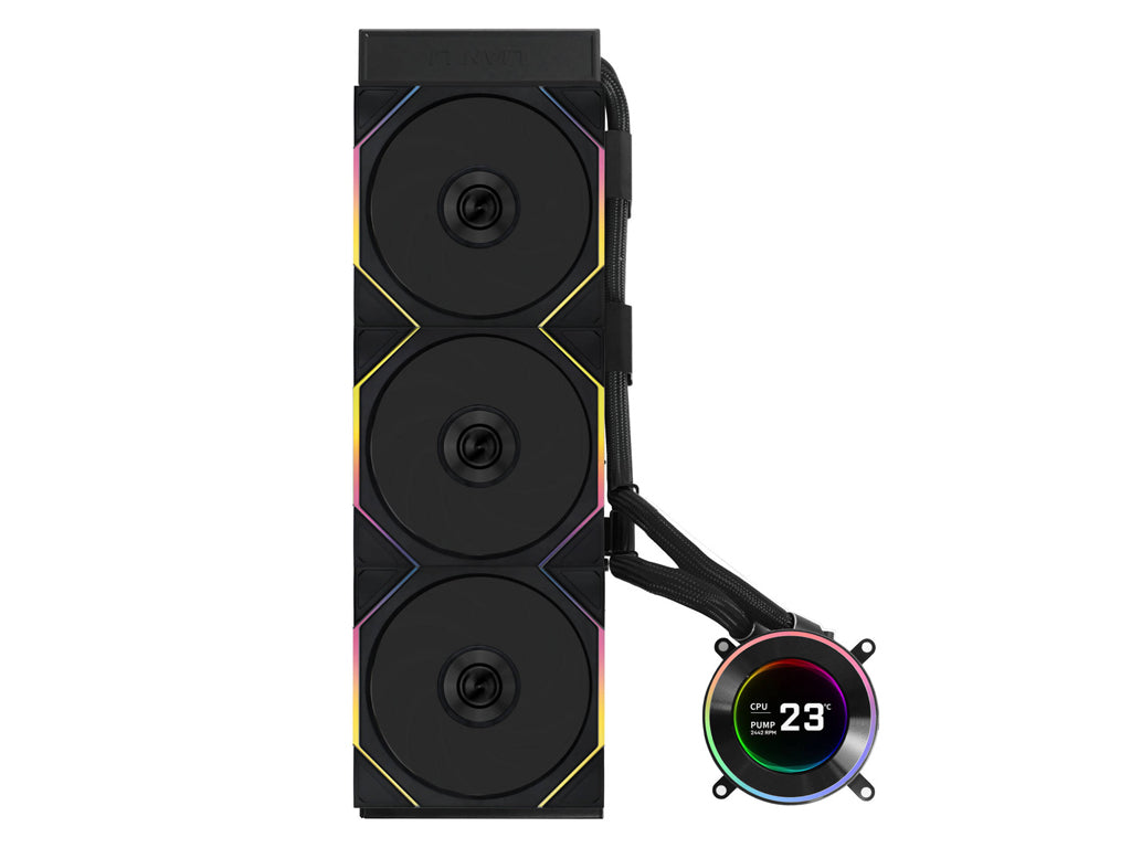 Komplet za tekočinsko hlajenje AIO Liquid Cooler Lian Li HydroShift II LCD-C 360TL, črn