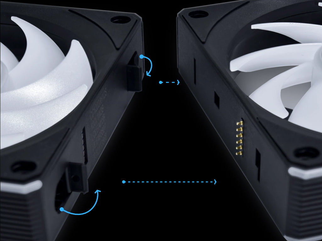 Ventilator za ohišje Lian Li UNI FAN CL Wireless 120 ARGB PWM 120mm, črn