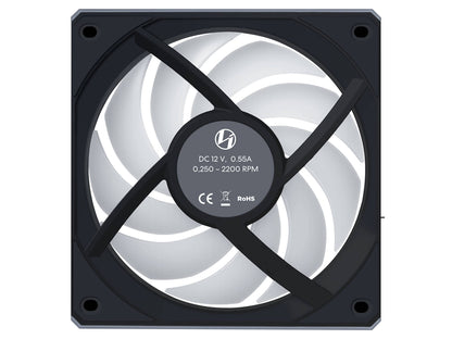 Ventilator za ohišje Lian Li UNI FAN CL Wireless 120 ARGB PWM 120mm, črn