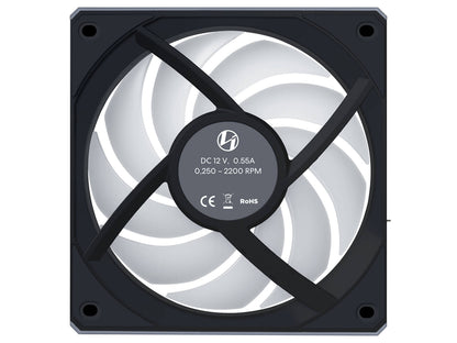Ventilator za ohišje Lian Li UNI FAN CL Wireless 120 Reverse Blade ARGB PWM 120mm, črn