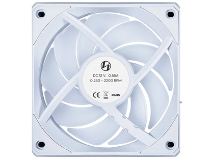 Ventilator za ohišje Lian Li UNI FAN CL Wireless 120 ARGB PWM 120mm, 3 Pack + kontroler, bel