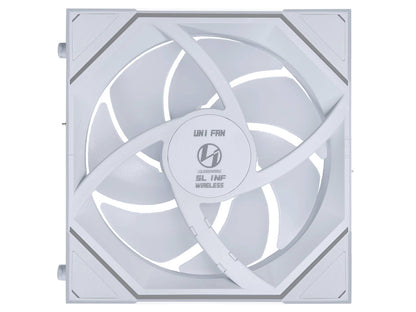 Ventilator za ohišje Lian Li UNI FAN SL-INF Wireless 120 Reverse Blade ARGB PWM 120mm, bel