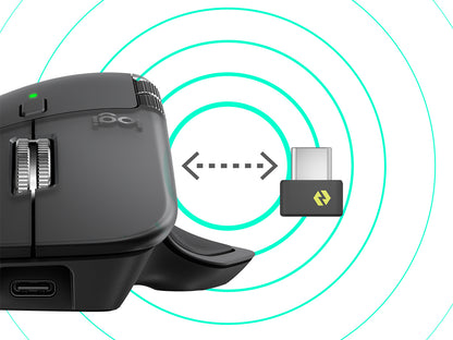 Miška Logitech MX Master 4, Wireless, grafitna