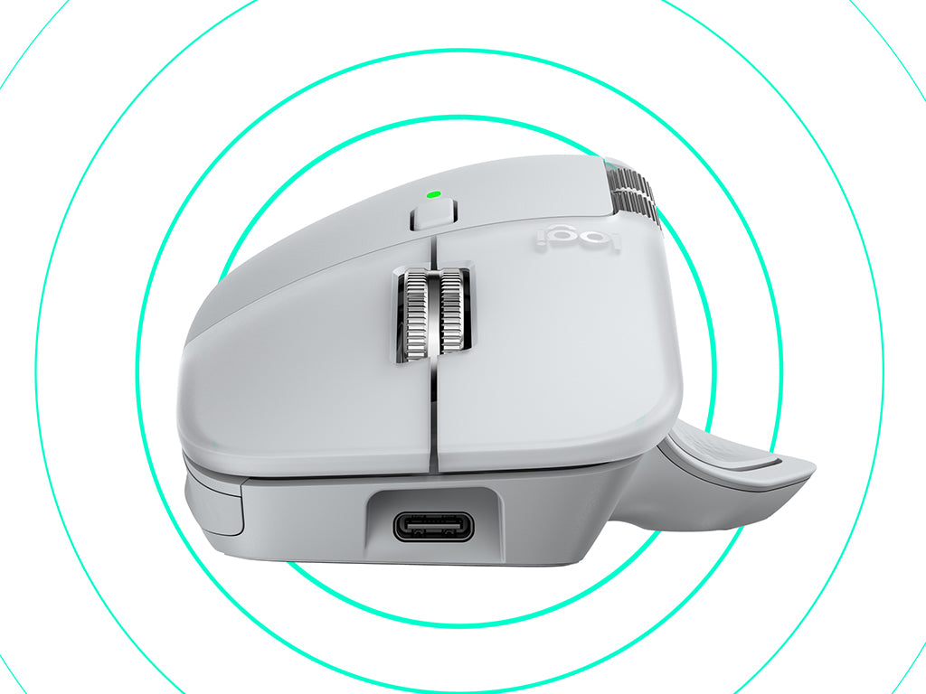 Miška Logitech MX Master 4 for Mac, Wireless, bela