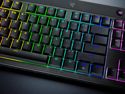 Tipkovnica Razer BlackWidow V4 Low-profile HyperSpeed, Rumena stikala, US SLO g.