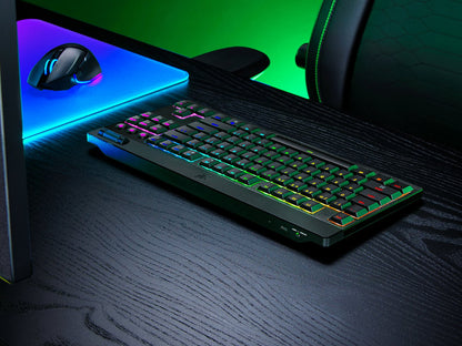 Tipkovnica Razer BlackWidow V4 Low-profile Tenkeyless HyperSpeed, Rumena stikala, US SLO g.