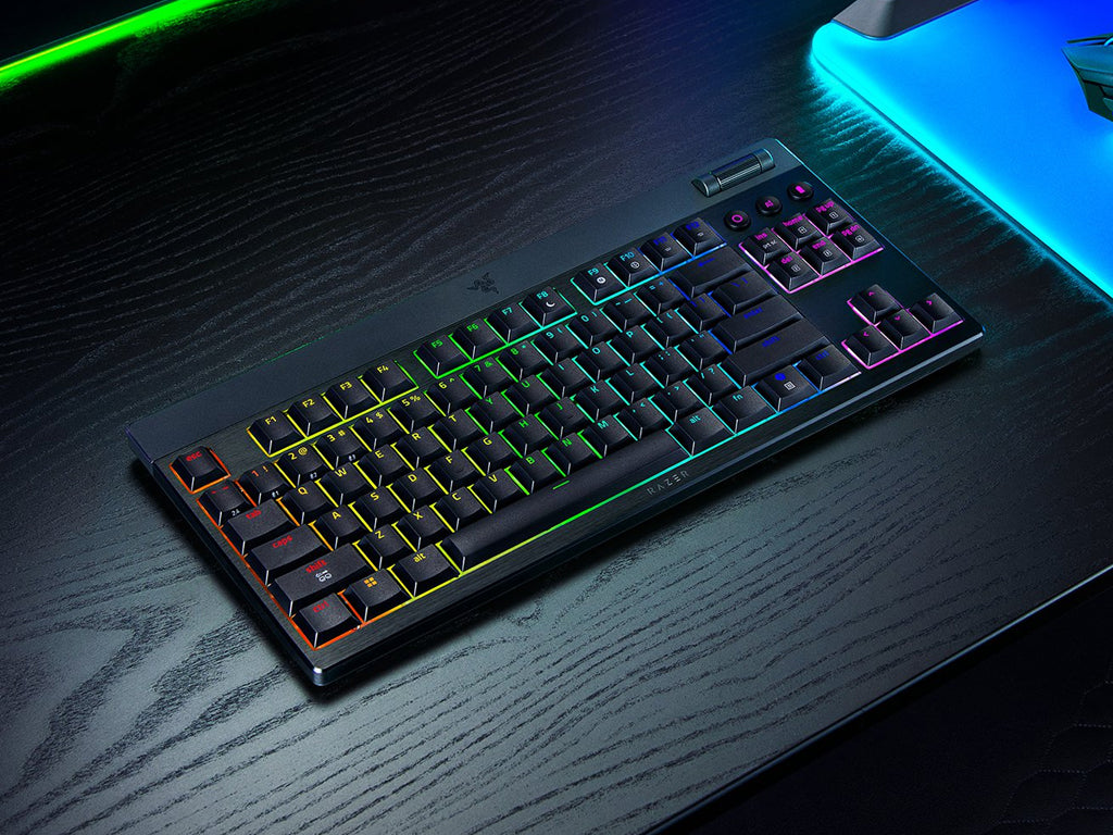 Tipkovnica Razer BlackWidow V4 Low-profile Tenkeyless HyperSpeed, Rumena stikala, US SLO g.