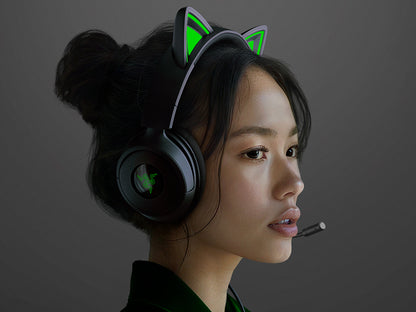Slušalke Razer Kraken Kitty V3 X, črne, 3.5 mm