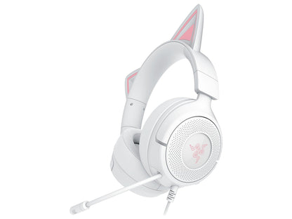 Slušalke Razer Kraken Kitty V3 X, bele, 3.5 mm