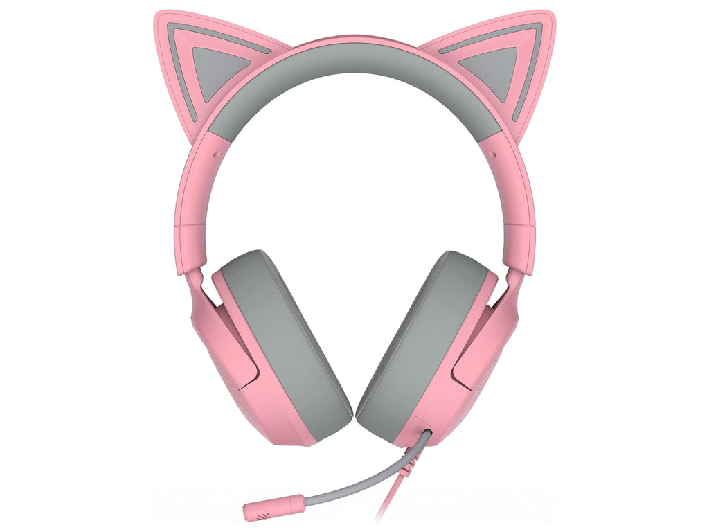 Slušalke Razer Kraken Kitty V3 X Quartz, roza, 3.5 mm