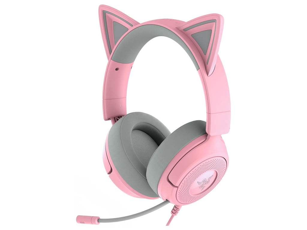 Slušalke Razer Kraken Kitty V3 X Quartz, roza, 3.5 mm