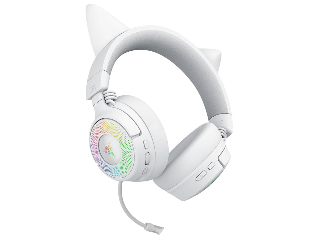 Slušalke Razer Kraken Kitty V3 Pro, bele