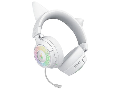 Slušalke Razer Kraken Kitty V3 Pro, bele