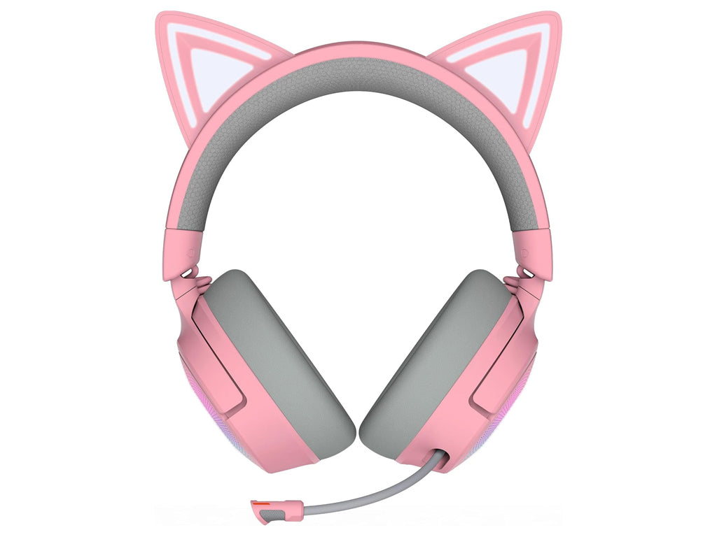 Slušalke Razer Kraken Kitty V3 Pro Quartz, roza