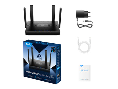 Brezžični usmerjevalnik Router CUDY WR3000, AX3000 Gigabit Wi-Fi 6, Mesh