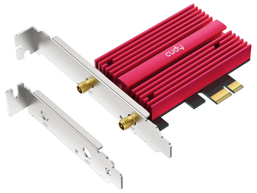 PCI-E brezžični adapter CUDY WE9300S, BE9300 Tri-Band Wi-Fi 7, Bluetooth 5.4, Intel BE200