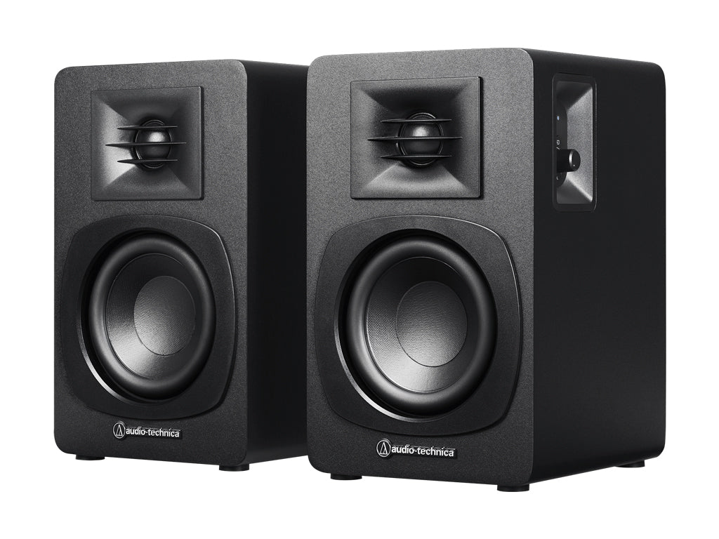Zvočniki Audio-Technica AT-SP3X, Bookshelf, RCA, Bluetooth 5.3, črni
