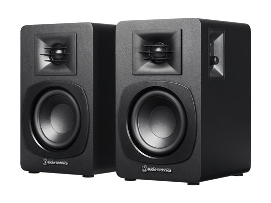 Zvočniki Audio-Technica AT-SP3X, Bookshelf, RCA, Bluetooth 5.3, črni