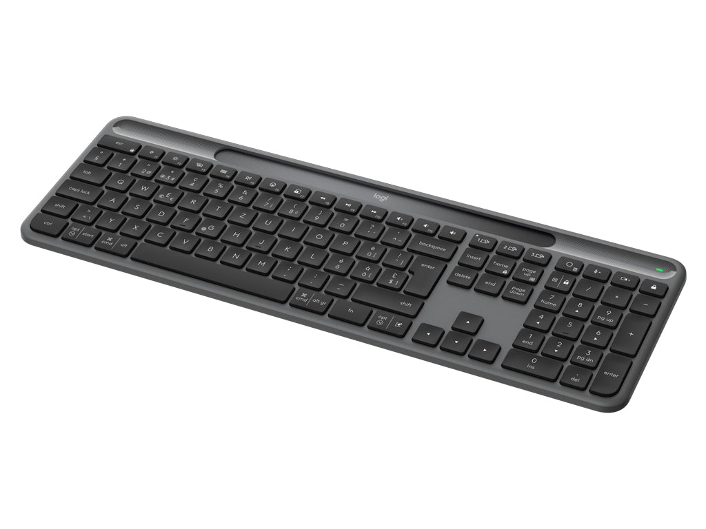 Tipkovnica Logitech K980 Signature Slim Solar+, Wireless, grafitna, SLO g.