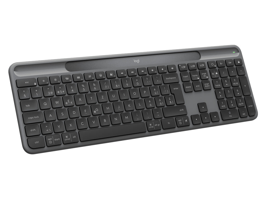 Tipkovnica Logitech K980 Signature Slim Solar+, Wireless, grafitna, SLO g.