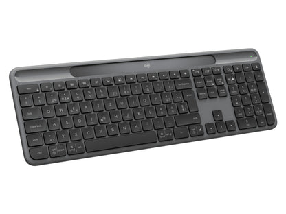 Tipkovnica Logitech K980 Signature Slim Solar+, Wireless, grafitna, SLO g.