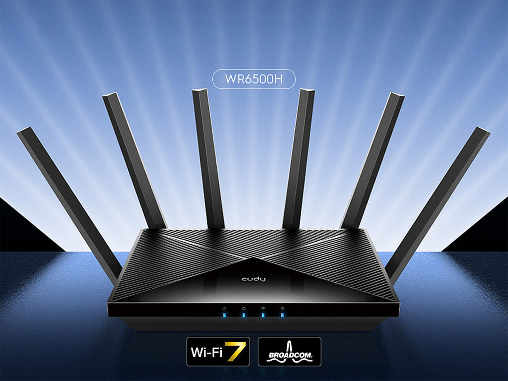 Brezžični usmerjevalnik Router CUDY WR6500H, BE6500, 2.5G, Wi-Fi 7, Mesh