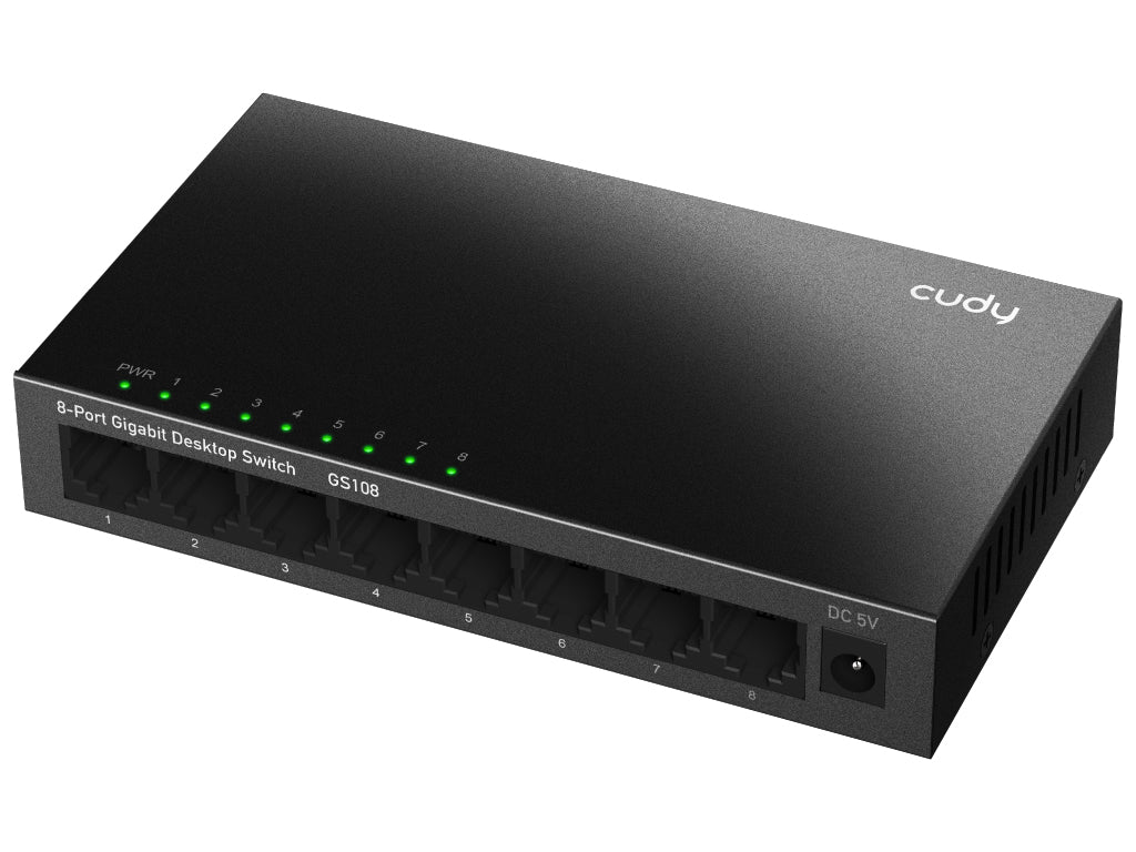 Switch CUDY GS108, 8-Port, Gigabit, Unmanaged