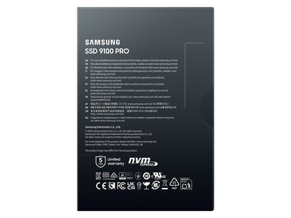 SSD 8TB M.2 80mm PCI-e 5.0 x4 NVMe 2.0, V-NAND, Samsung 9100 PRO (MZ-VAP8T0BW)