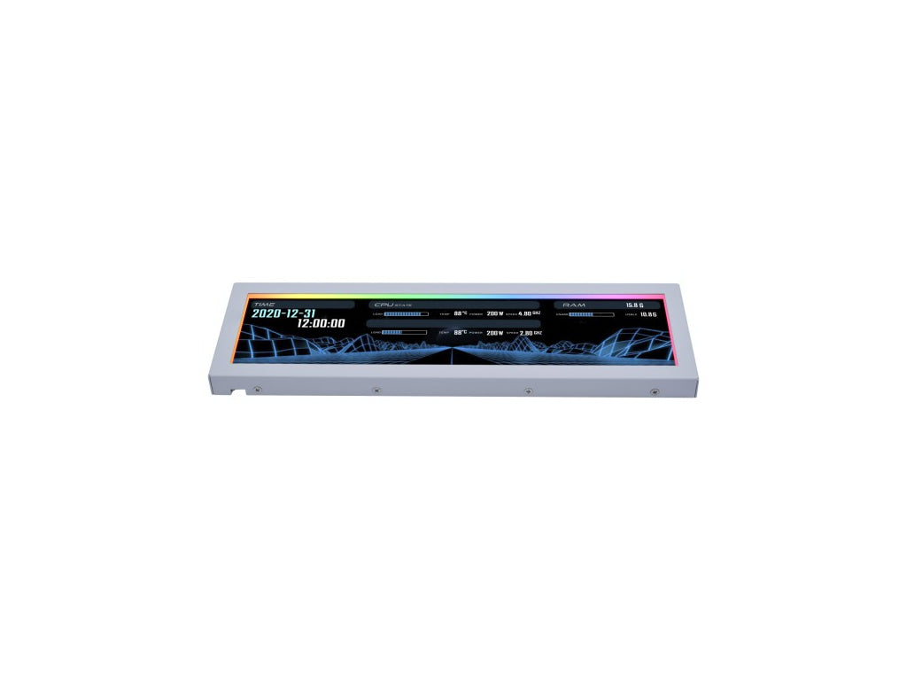 Zaslon za ohišje Lian Li US88v1, 8.8'' (22 cm), IPS, 1920×480, 500 nits, 60Hz, RGB, bel