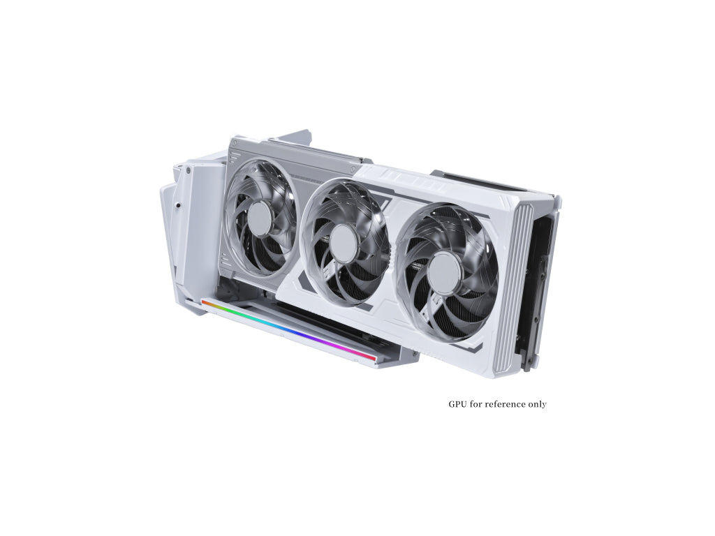 Univerzalni vertikalni nosilec grafične kartice Lian Li GPU Bracket Kit V3, 4 reže, PCIe 5.0, bel
