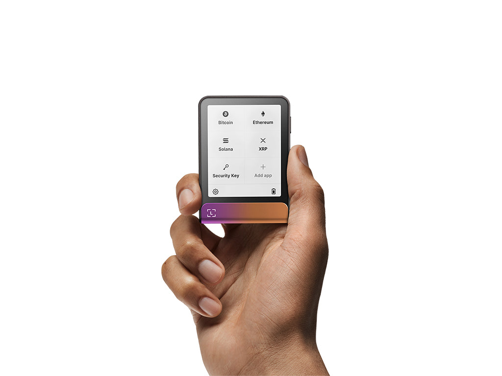 Ledger Flex z Recovery Key, denarnica za Bitcoin in druge kriptovalute, Ferro Fuchsia