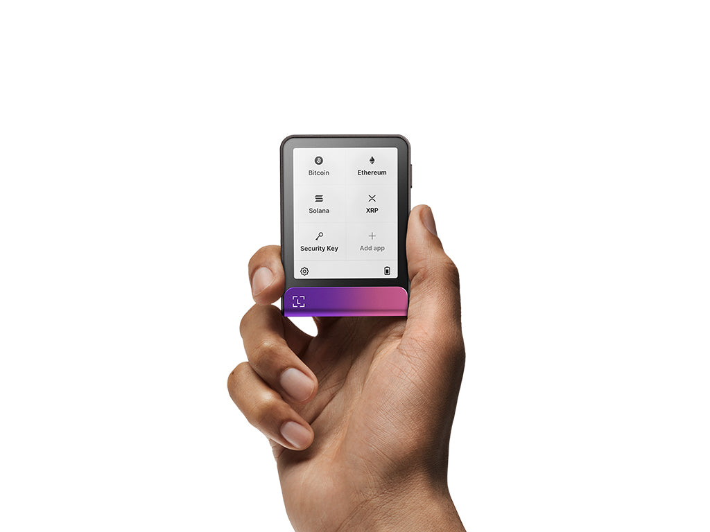 Ledger Flex z Recovery Key, denarnica za Bitcoin in druge kriptovalute, Crimson Magenta