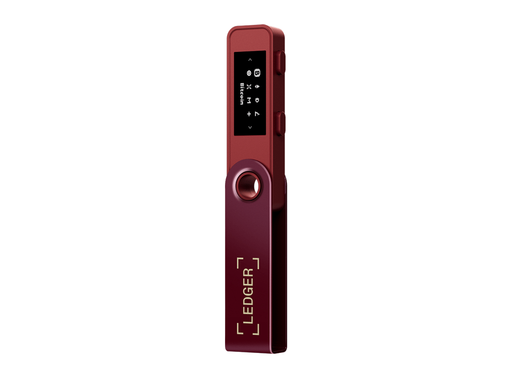 Ledger Nano S PLUS, denarnica za Bitcoin in druge kriptovalute, Crimson Magenta