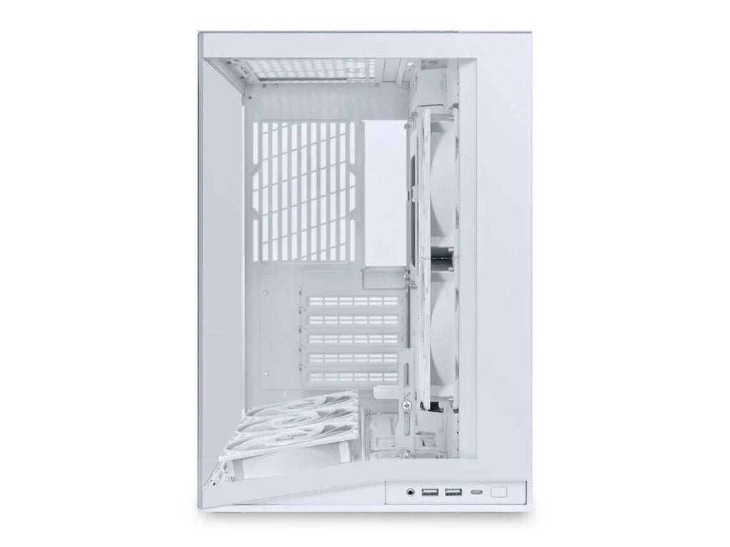 Računalniško ohišje Lian Li O11 Dynamic Mini V2 Flow, ATX, Midi-Tower, kaljeno steklo, belo