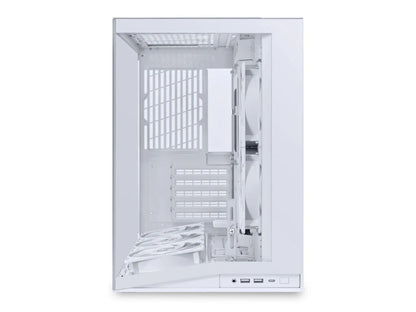 Računalniško ohišje Lian Li O11 Dynamic Mini V2 Flow, ATX, Midi-Tower, kaljeno steklo, belo