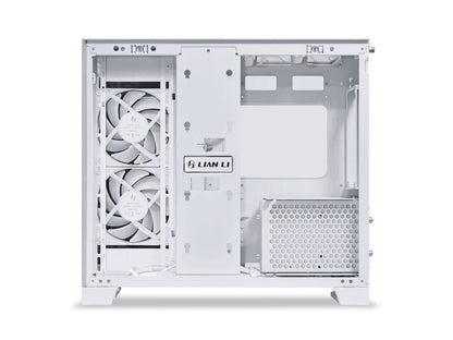 Računalniško ohišje Lian Li O11 Dynamic Mini V2 Flow, ATX, Midi-Tower, kaljeno steklo, belo
