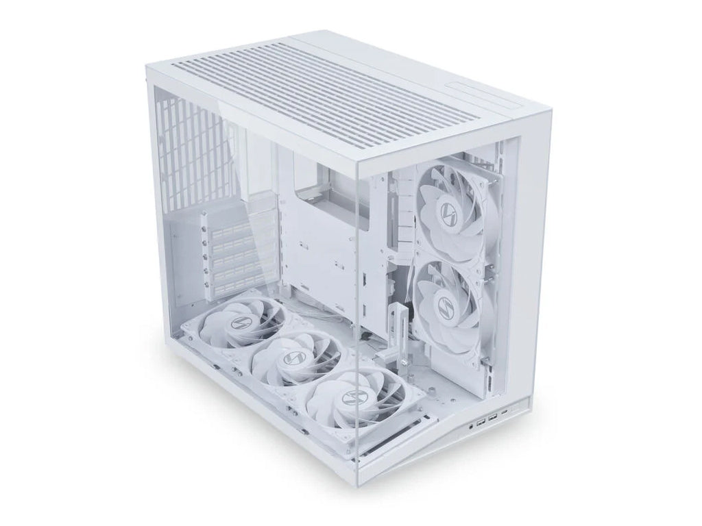 Računalniško ohišje Lian Li O11 Dynamic Mini V2 Flow, ATX, Midi-Tower, kaljeno steklo, belo
