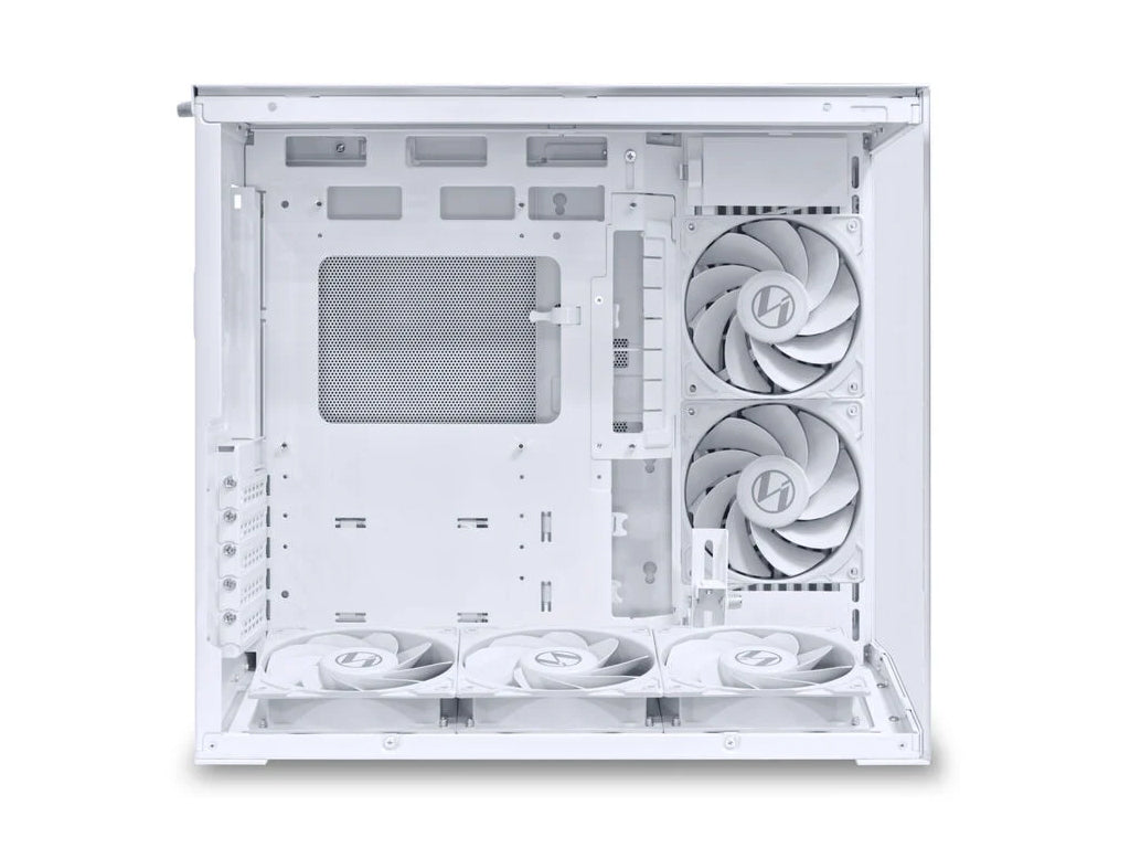 Računalniško ohišje Lian Li O11 Dynamic Mini V2 Flow, ATX, Midi-Tower, kaljeno steklo, belo
