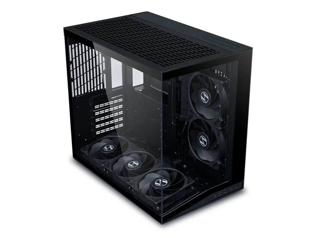 Računalniško ohišje Lian Li O11 Dynamic Mini V2 Flow, ATX, Midi-Tower, kaljeno steklo, črno