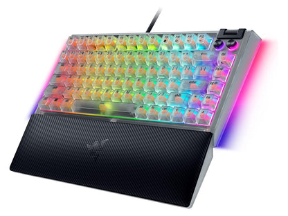Tipkovnica Razer BlackWidow V4 75%, Phantom White, US
