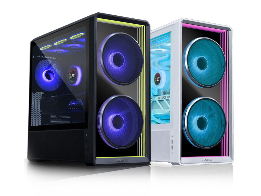 Računalniško ohišje Lian Li LANCOOL 217 INF, ATX, Midi-Tower, ARGB, Kaljeno steklo, črno