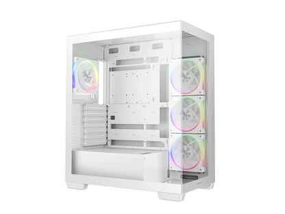 Računalniško ohišje DeepCool CG580 4F WH V2, ATX, Midi-Tower, Kaljeno steklo, belo