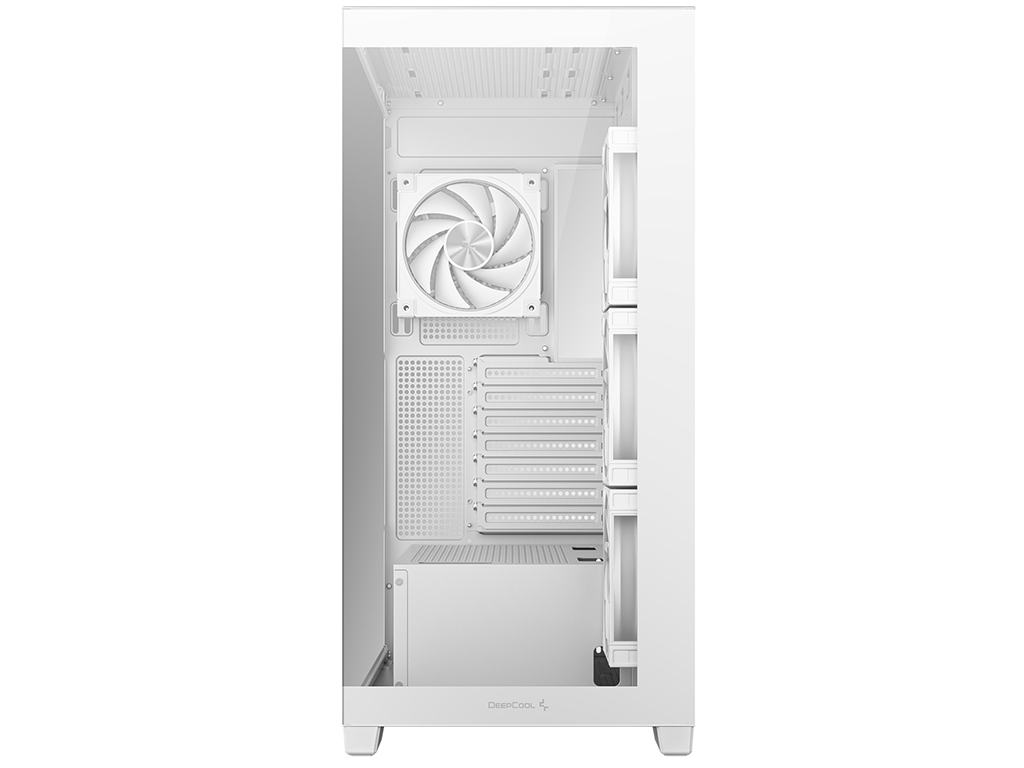 Računalniško ohišje DeepCool CG580 4F WH V2, ATX, Midi-Tower, Kaljeno steklo, belo
