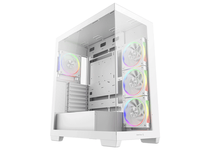 Računalniško ohišje DeepCool CG580 4F WH V2, ATX, Midi-Tower, Kaljeno steklo, belo