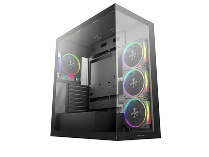 Računalniško ohišje DeepCool CG580 4F V2, ATX, Midi-Tower, Kaljeno steklo, črno