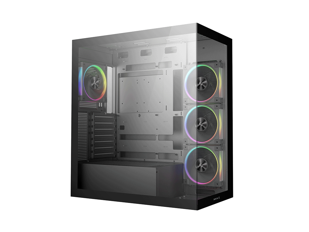Računalniško ohišje DeepCool CG580 4F V2, ATX, Midi-Tower, Kaljeno steklo, črno