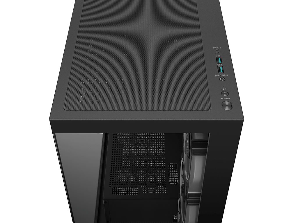 Računalniško ohišje DeepCool CG580 4F V2, ATX, Midi-Tower, Kaljeno steklo, črno