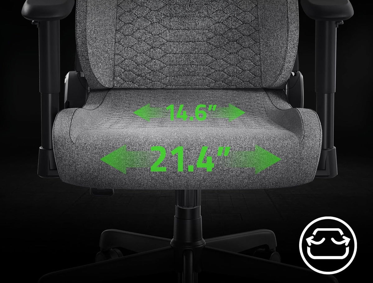 Stol Razer Iskur V2 X, svetlo siv